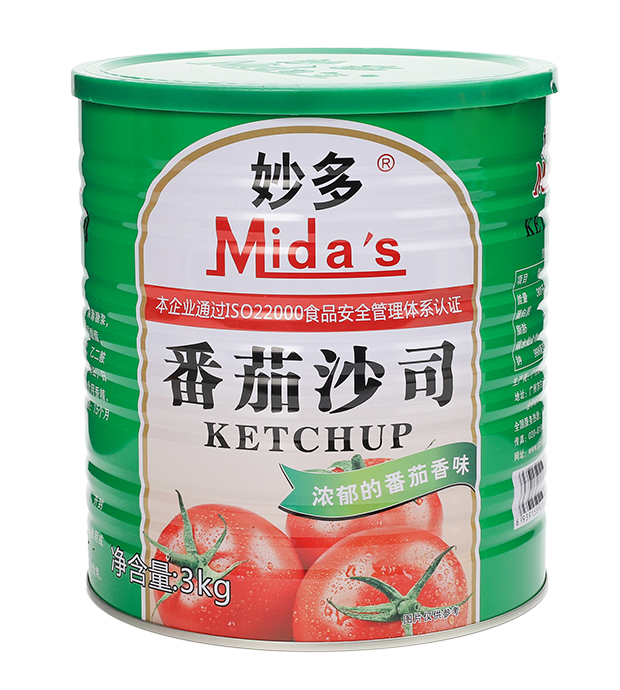 妙多番茄沙司3KG商用裝（綠）